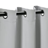 Solid Machine Washable Room Darkening Blackout Curtains, Set of 2