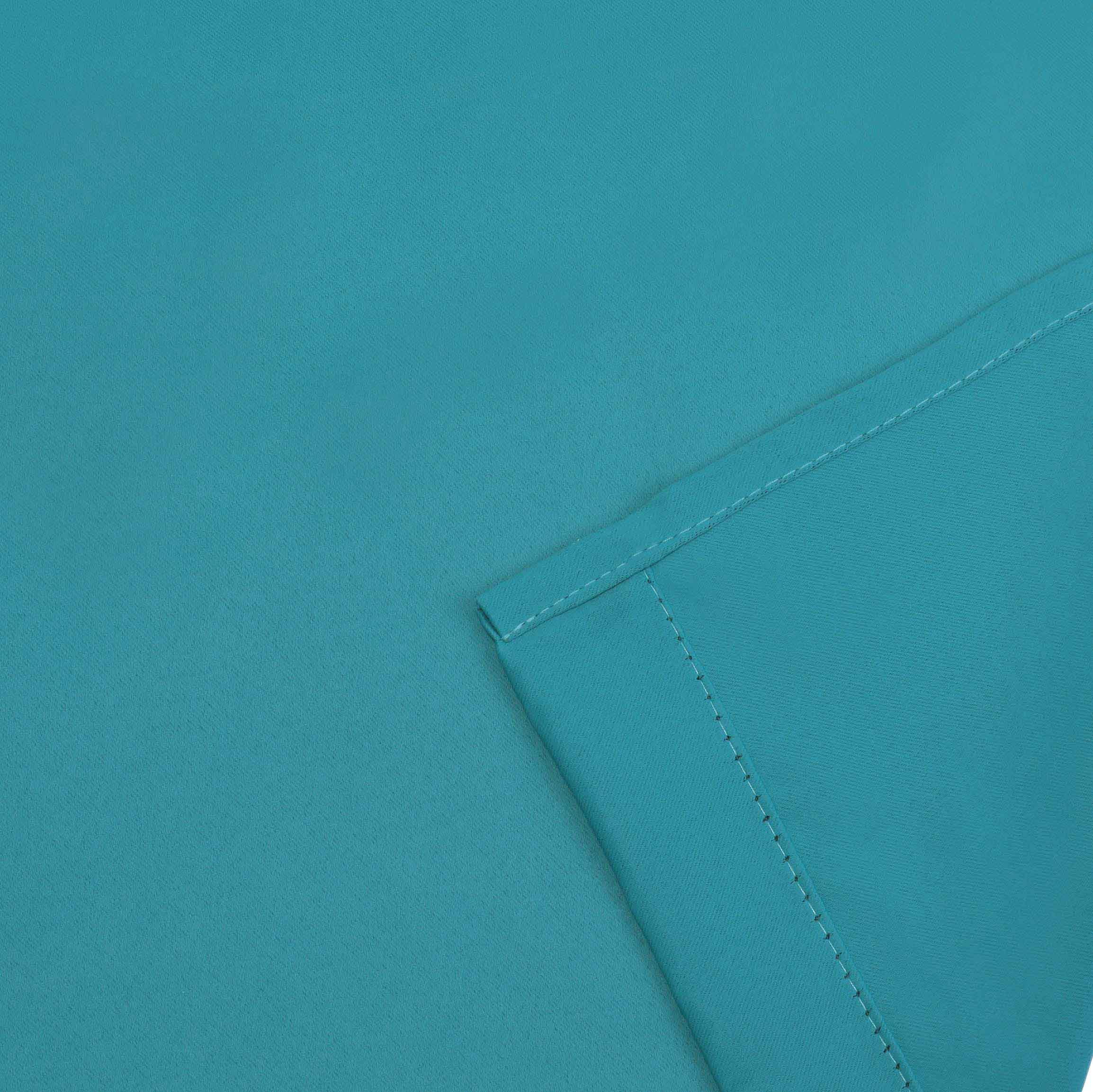 Solid Machine Washable Room Darkening Blackout Curtains, Set of 2