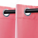 Solid Machine Washable Room Darkening Blackout Curtains, Set of 2