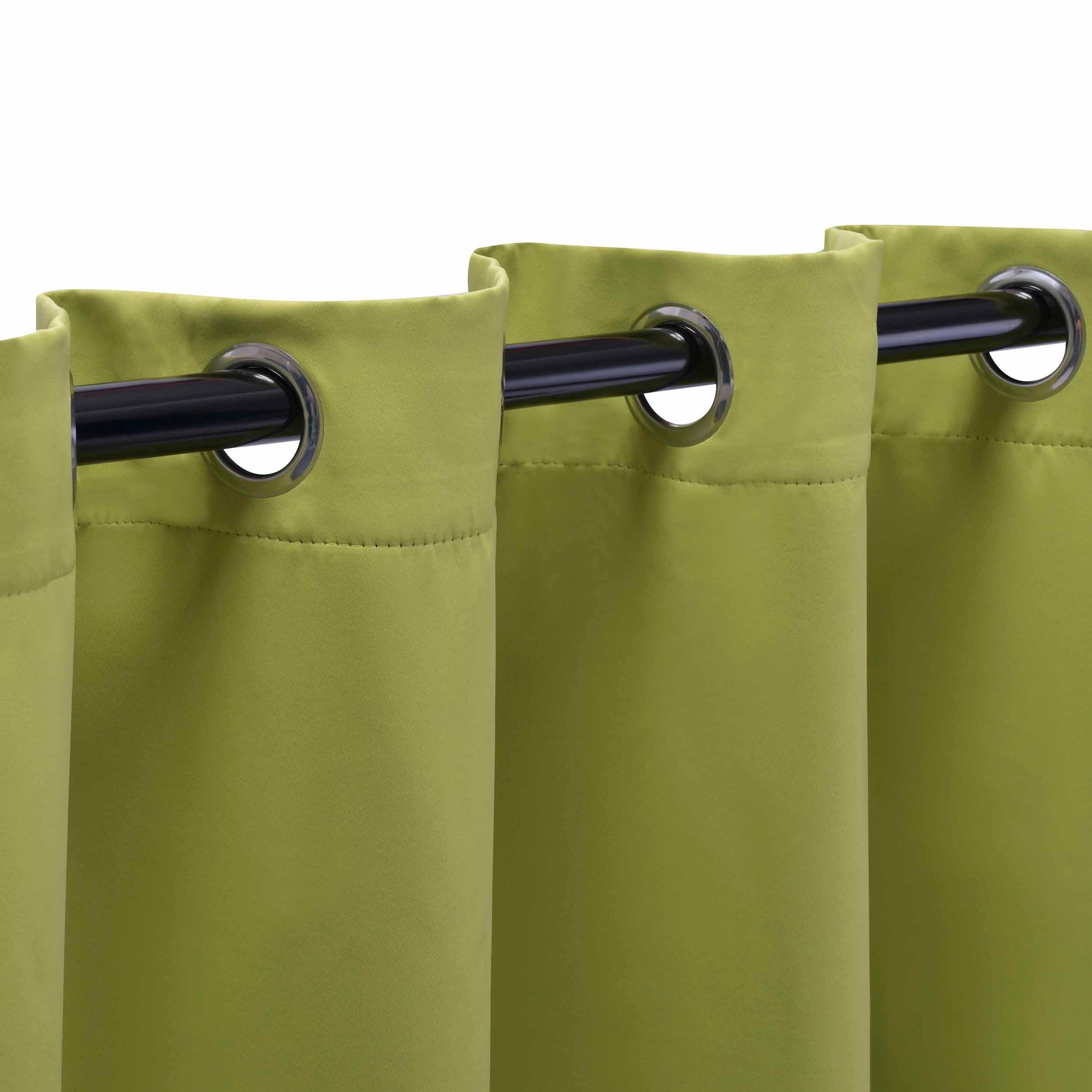 Solid Machine Washable Room Darkening Blackout Curtains, Set of 2