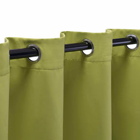 Solid Machine Washable Room Darkening Blackout Curtains, Set of 2