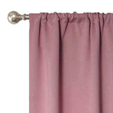 Solid Machine Washable Room Darkening Blackout Curtains, Set of 2