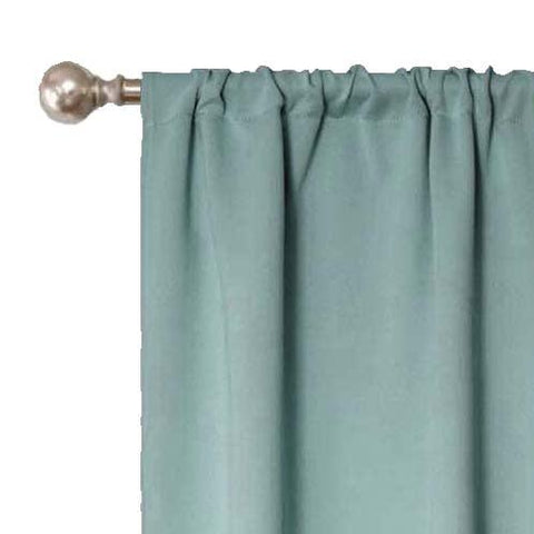 Blackout Window Curtains Solid Room Darkening Washable Set of 2