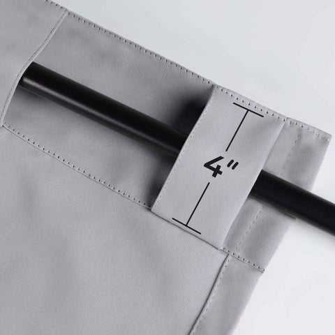 Blackout Window Curtains Solid Room Darkening Back Tab Set of 2
