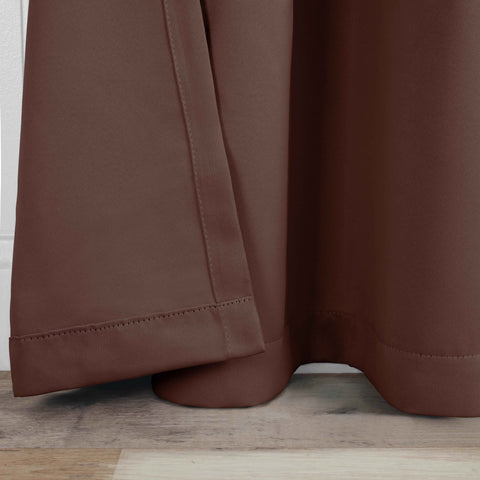Blackout Window Curtains Solid Room Darkening Back Tab Set of 2