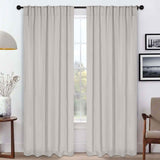 Blackout Window Curtains Solid Room Darkening Back Tab Set of 2