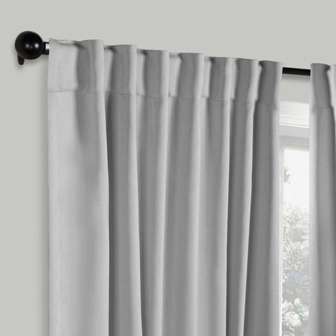 Blackout Window Curtains Solid Room Darkening Back Tab Set of 2