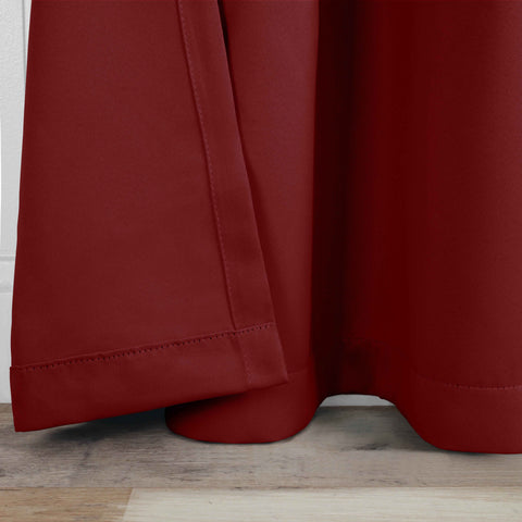 Blackout Window Curtains Solid Room Darkening Back Tab Set of 2