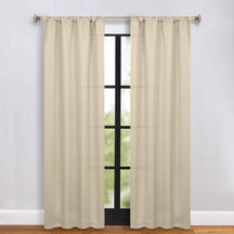 Solid Room Darkening Rod Pocket Blackout Curtain Panels, Set of 2