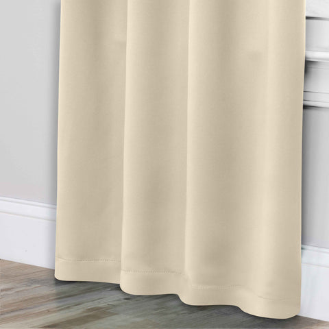 Blackout Window Curtains Solid Room Darkening Rod Pocket Set of 2