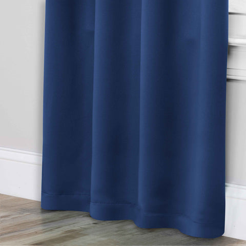 Blackout Window Curtains Solid Room Darkening Rod Pocket Set of 2