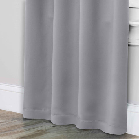 Blackout Window Curtains Solid Room Darkening Rod Pocket Set of 2