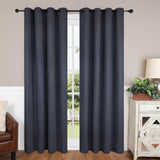 Modern Shimmer Washable Room Darkening Blackout Curtains, Set of 2