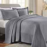 Lightweight Cotton Bedspread Sets 3-Piece Diamond Jacquard Matelassé