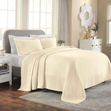Lightweight Cotton Bedspread Sets 3-Piece Diamond Jacquard Matelassé