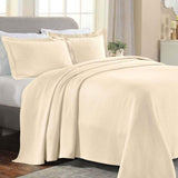 Lightweight Cotton Bedspread Sets 3-Piece Diamond Jacquard Matelassé