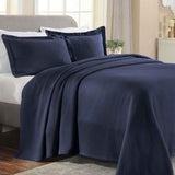 Lightweight Cotton Bedspread Sets 3-Piece Diamond Jacquard Matelassé