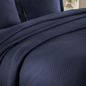 Solitaire Jacquard Matelassé Cotton Diamond Solitaire Bedspread Set