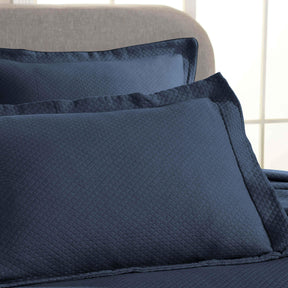 Solitaire Jacquard Matelassé Cotton Diamond Solitaire Bedspread Set