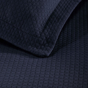 Solitaire Jacquard Matelassé Cotton Diamond Solitaire Bedspread Set