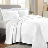 Lightweight Cotton Bedspread Sets 3-Piece Diamond Jacquard Matelassé