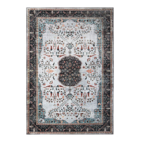 Sparrow Classic Medallion Washable Indoor Area Rug or Runner