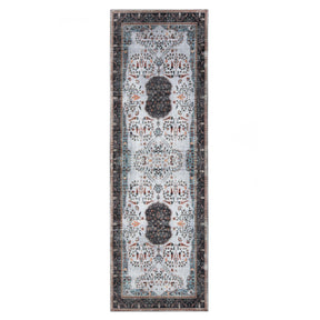 Sparrow Classic Medallion Washable Indoor Area Rug or Runner