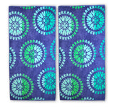 Spinning Wheels Oversized Cotton Beach Towel Set of 2 Piece