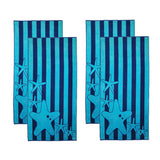 Starfish Oversized Cotton Beach Towel Set of 4 Piece