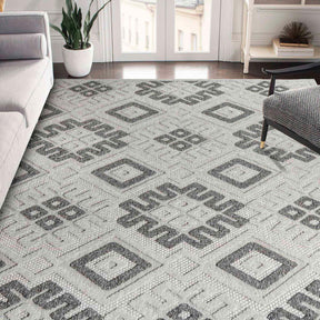 Sterling Modern Geometric Diamonds Indoor/Outdoor Area Rug