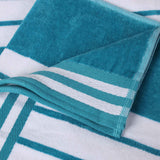 Striped Oversized Cotton Beach Towel Set of 2, 4, or 6 Piece