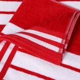 Striped Oversized Cotton Beach Towel Set of 2, 4, or 6 Piece