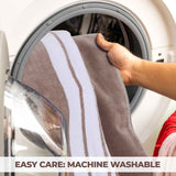 Striped Oversized Cotton Beach Towel Set of 2, 4, or 6 Piece