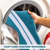 Striped Oversized Cotton Beach Towel Set of 2, 4, or 6 Piece