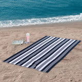 Maui Striped Oversized Cotton Beach Towel Set of 2 Piece