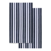 Superior Maui Striped Oversized Absorbent Cotton 2 Piece Beach Towel