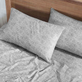 Superior Melange Flannel Cotton Two-Toned Fuzzy Pillowcases, Set of 2