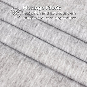 Superior Melange Flannel Cotton Two-Toned Fuzzy Pillowcases, Set of 2
