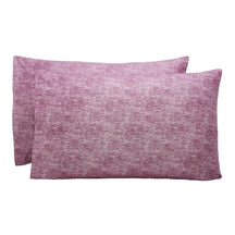 Superior Melange Flannel Cotton Two-Toned Fuzzy Pillowcases, Set of 2
