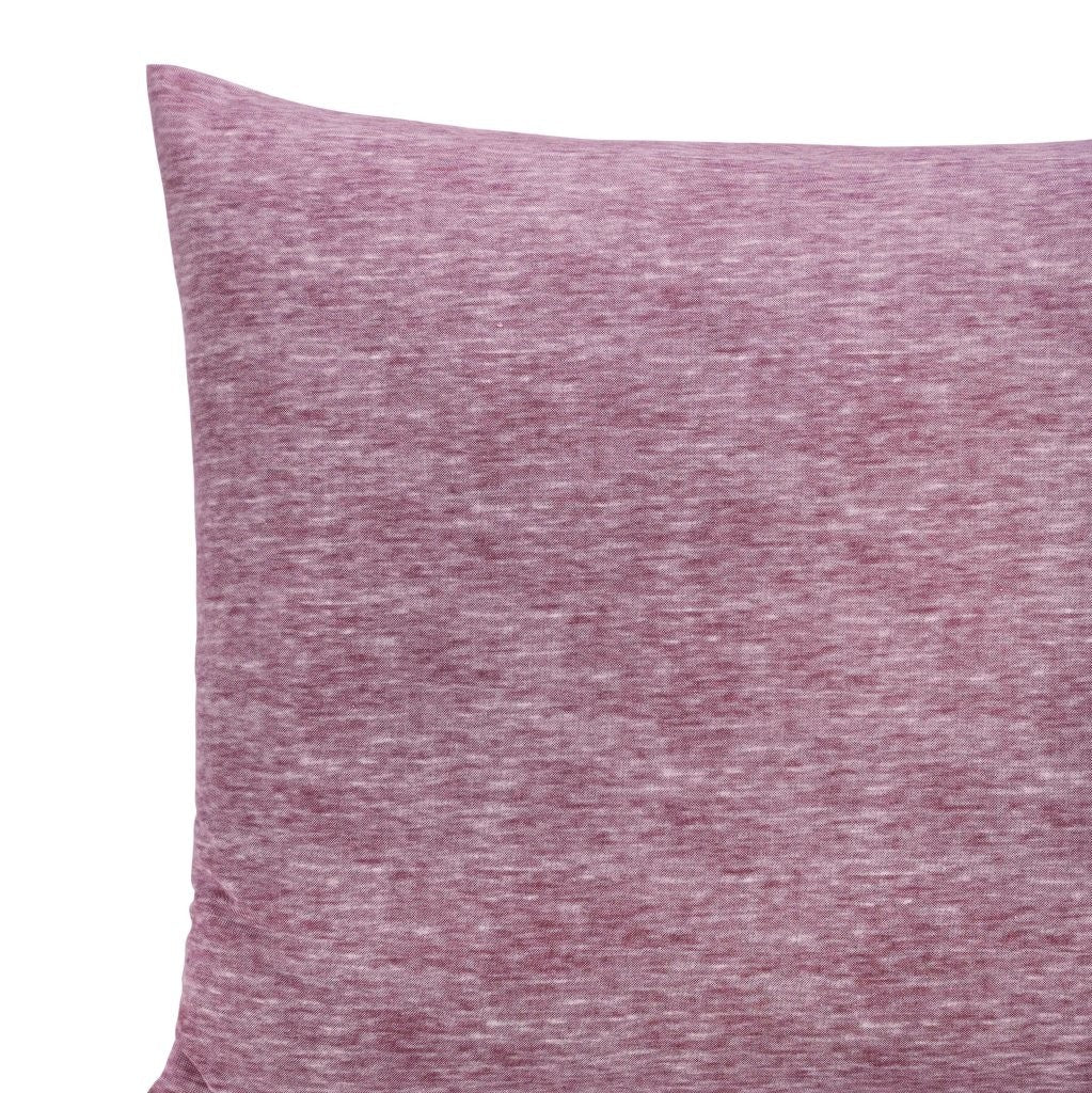 Superior Melange Flannel Cotton Two-Toned Fuzzy Pillowcases, Set of 2