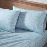 Superior Melange Flannel Cotton Two-Toned Fuzzy Pillowcases, Set of 2