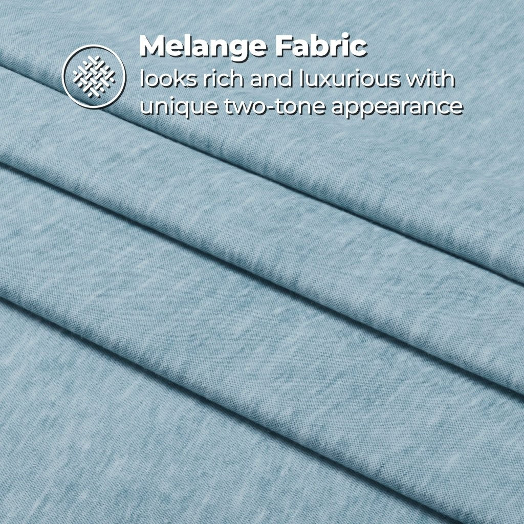 Superior Melange Flannel Cotton Two-Toned Fuzzy Pillowcases, Set of 2