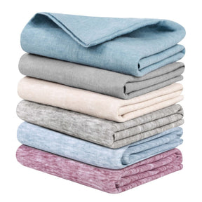 Superior Melange Flannel Cotton Two-Toned Fuzzy Pillowcases, Set of 2