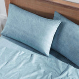 Superior Melange Flannel Cotton Two-Toned Fuzzy Pillowcases, Set of 2