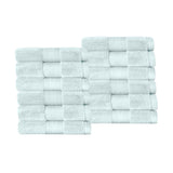 Superior Premium Turkish Cotton 12-Piece Face Towel Set