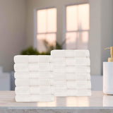 Superior Premium Turkish Cotton 12-Piece Face Towel Set