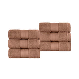 Superior Premium Turkish Cotton 6-Piece Hand Towel Set
