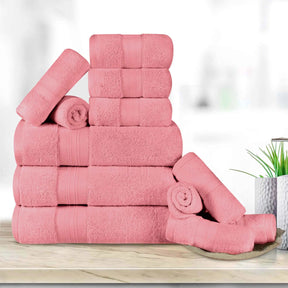 Superior Premium Turkish Cotton Assorted 12-Piece Towel Set