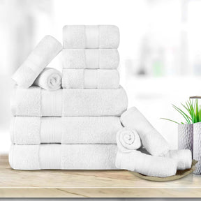 Superior Premium Turkish Cotton Assorted 12-Piece Towel Set