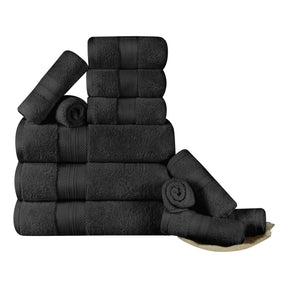 Superior Premium Turkish Cotton Assorted 12-Piece Towel Set